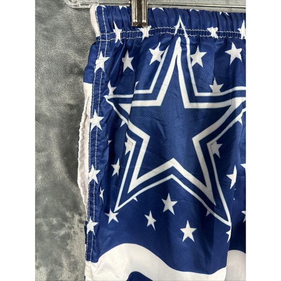 Mens USA Shorts Stars & Stripes Navy Blue & White Medium Swim Trunks Casual - Picture 13 of 15